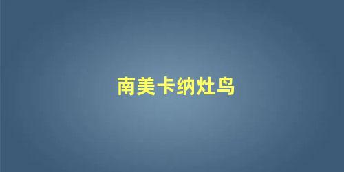 南美卡纳灶鸟