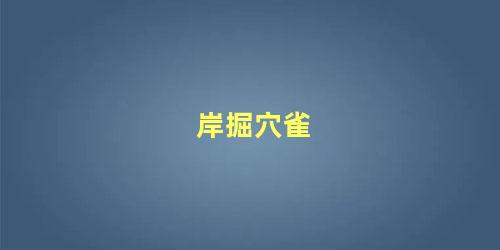 岸掘穴雀