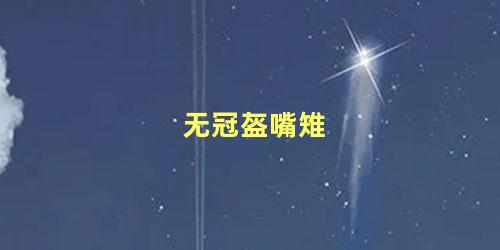无冠盔嘴雉